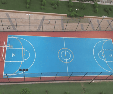 Flexipave® Sports Flooring at Skycourts Tower, Dubailand — Terraco reference project in Dubai, United Arab Emirates