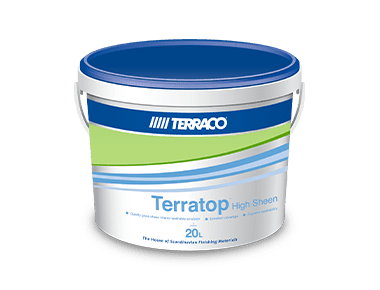 Terratop High Sheen product pack — Terraco airports, hospitals & schools in Bangladesh